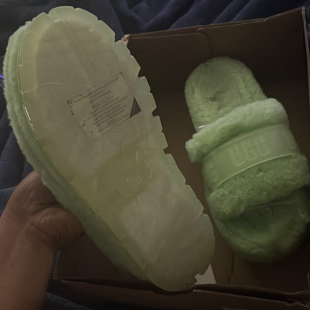 Ugg Fur Slides /Worn Once - image 2